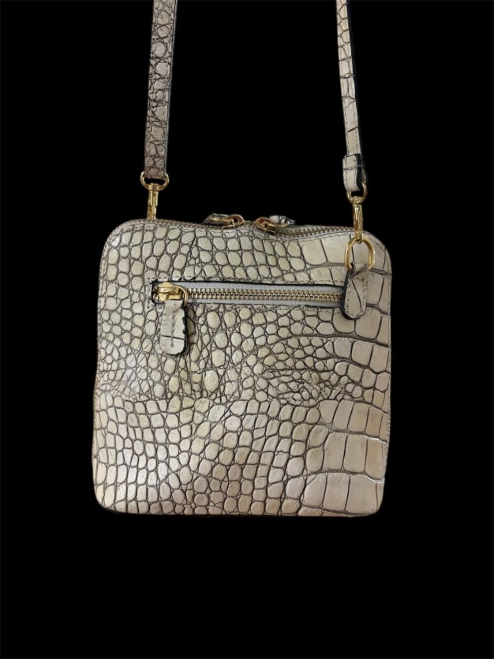 PRATESI ITALIAN LEATHER CROSSBODY EUC WITH DUSTY - Picture 6 of 7